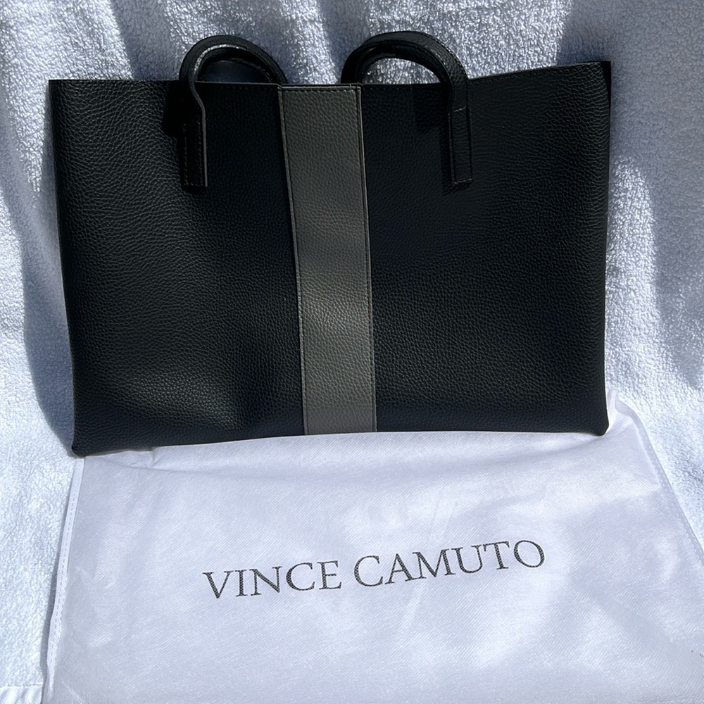 Vince Camuto Black / Grey Tote Bag